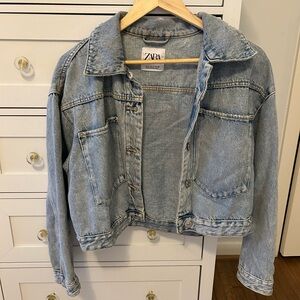 Zara Women's Light Blue Denim Jacket